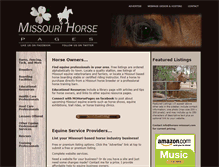 Tablet Screenshot of horses-missouri.com